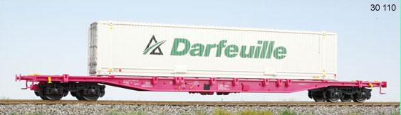 Container flat car CNC with 45' container "Darfeuille"<br /><a href='images/pictures/LS_Models/30110.jpg' target='_blank'>Full size image</a>
